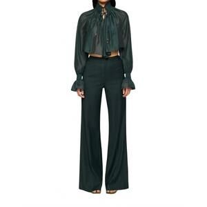 NEW CLEA laurel cropped shirt in mineral